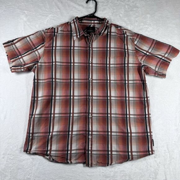 Prana Other - Prana Shirt Shirt Mens Large Plaid Short Sleeve‎ Button Up Casual Outdoor